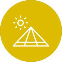 conception d'icône créative pyramide vecteur