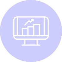 financier Les données Créatif icône conception vecteur