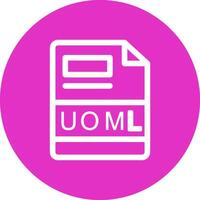 uoml Créatif icône conception vecteur