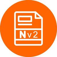 nv2 Créatif icône conception vecteur