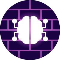 les neurones circuit Créatif icône conception vecteur