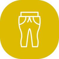 transpiration un pantalon Créatif icône conception vecteur