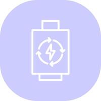 rechargeable batterie Créatif icône conception vecteur