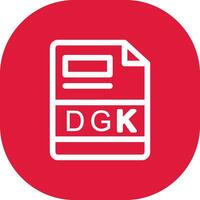 dgk Créatif icône conception vecteur