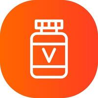 conception d'icônes créatives de vitamines vecteur