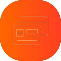 conception d'icône créative de carte de crédit vecteur