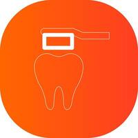 conception d'icône créative de brosse à dents vecteur