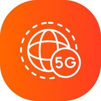 conception d'icônes créatives 5g vecteur