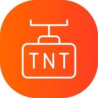 conception d'icône créative tnt vecteur