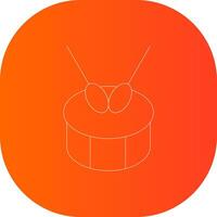 conception d'icône créative de tambour vecteur