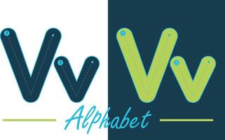 alphabet manuscrit Anglais lettre vecteur conception