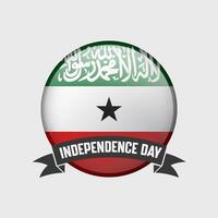 Somaliland rond indépendance journée badge vecteur