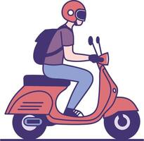 illustration de scooter vecteur