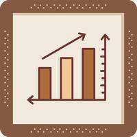 statistiques augmenter vecteur icône