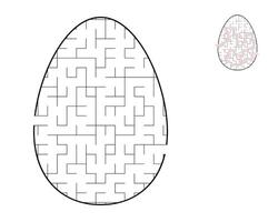 une Labyrinthe puzzle. un Oeuf en forme de Labyrinthe. divertissement pour les enfants et adultes vecteur