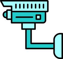icône de vecteur de caméra de vidéosurveillance