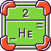 hélium rempli icône vecteur