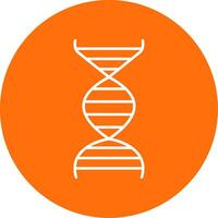 ADN ligne cercle Couleur icône vecteur