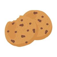 icône de boulangerie pâtisserie biscuits sucrés vecteur
