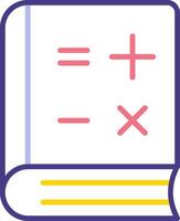 icône de vecteur de livre de mathématiques