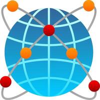 l'Internet plat pente icône vecteur