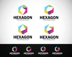 hexagone logo Créatif conception moderne affaires conception concept icône La technologie vecteur