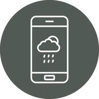 icône de vecteur d'application météo