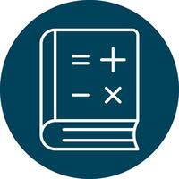 icône de vecteur de livre de mathématiques