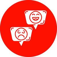 emojis glyphe cercle multicolore icône vecteur