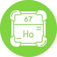 holmium glyphe cercle multicolore icône vecteur