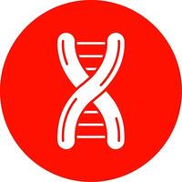 ADN glyphe cercle multicolore icône vecteur