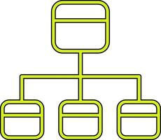 icône de vecteur d'organigramme