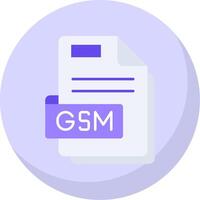 gsm glyphe plat bulle icône vecteur