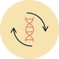 icône de vecteur d'adn