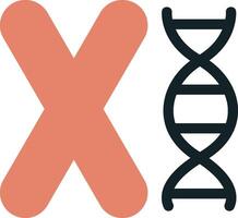 chromosome vecteur icône