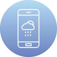 icône de vecteur d'application météo