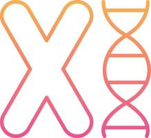 chromosome vecteur icône