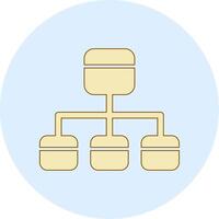 icône de vecteur d'organigramme