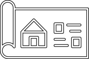 maison plan vecteur icône