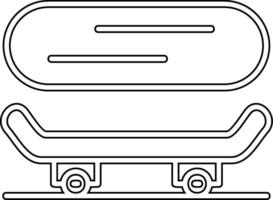 icône de vecteur de planche à roulettes