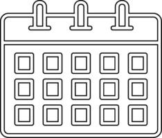 icône de vecteur de calendrier