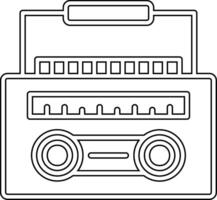 radio cassette vecteur icône