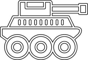 icône de vecteur de char militaire