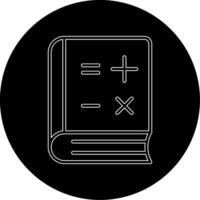 icône de vecteur de livre de mathématiques