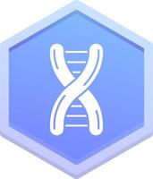 ADN polygone icône vecteur