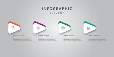 vecteur affaires modèle infographie pour présentation