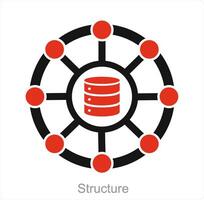 structure et La technologie icône concept vecteur