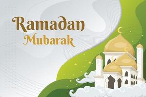 Ramadan kareem islamique salutation vecteur