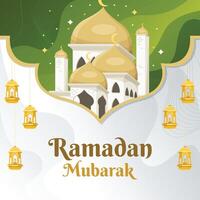 Ramadan kareem islamique salutation vecteur