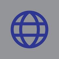 globe icône. gris Contexte avec bleu. vecteur illustration. eps dix. navigateur symbole. conception éléments pour bannières, dépliants, la toile, brochures etc